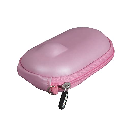 Hard Travel Case For Pebble M350S / Pebble Mouse 2 M350 / M355 Portable Wireless Mouse (Pink)