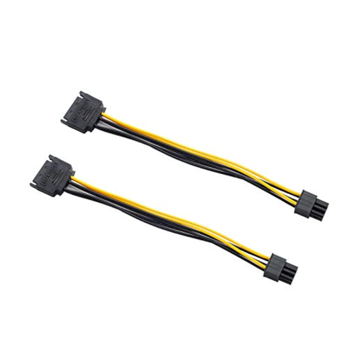 15Pin Sata To 6 Pin Pci-Express Video Card Power Adapter Cable, Cable Length 2