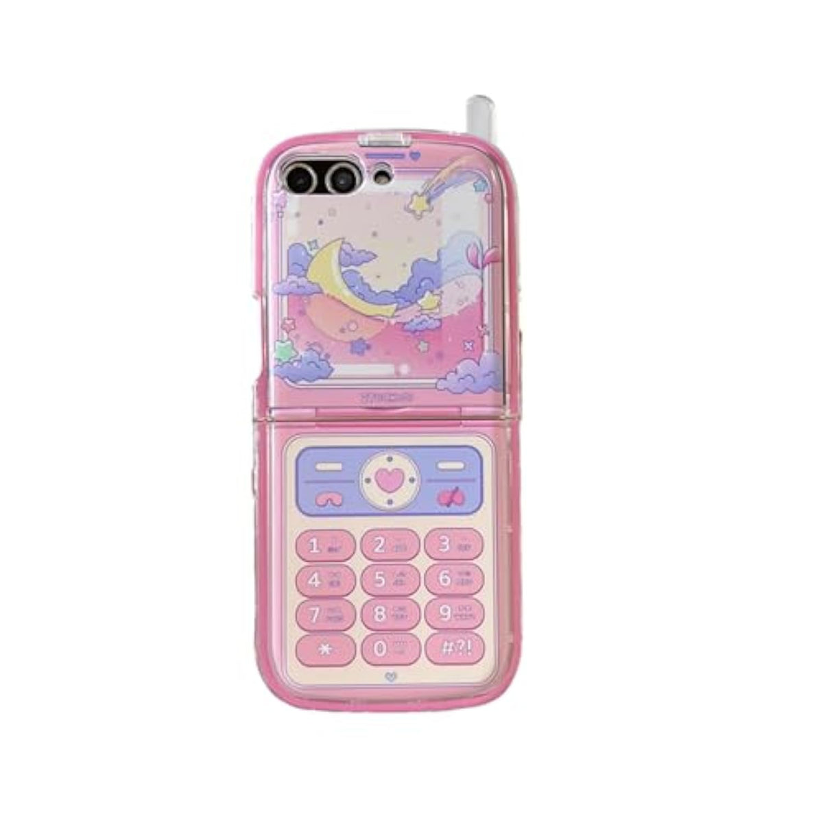 Compatible With Samsung Galaxy Z Flip 7 Case, Pc Shell Funny Mobile Phone Design Cute Anime Shockproof Protective Cover For Zflip 7 For Woman Pink
