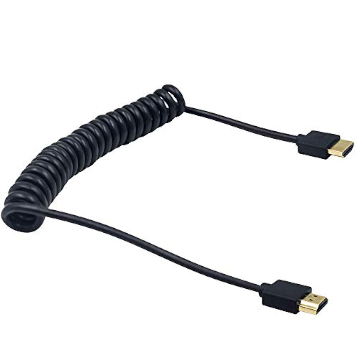 Coiled Hdmi Cable, 4K Hdmi To Hdmi Cable, Extreme Thin Hdmi Male To Male Exten