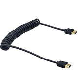 Coiled Hdmi Cable, 4K Hdmi To Hdmi Cable, Extreme Thin Hdmi Male To Male Exten