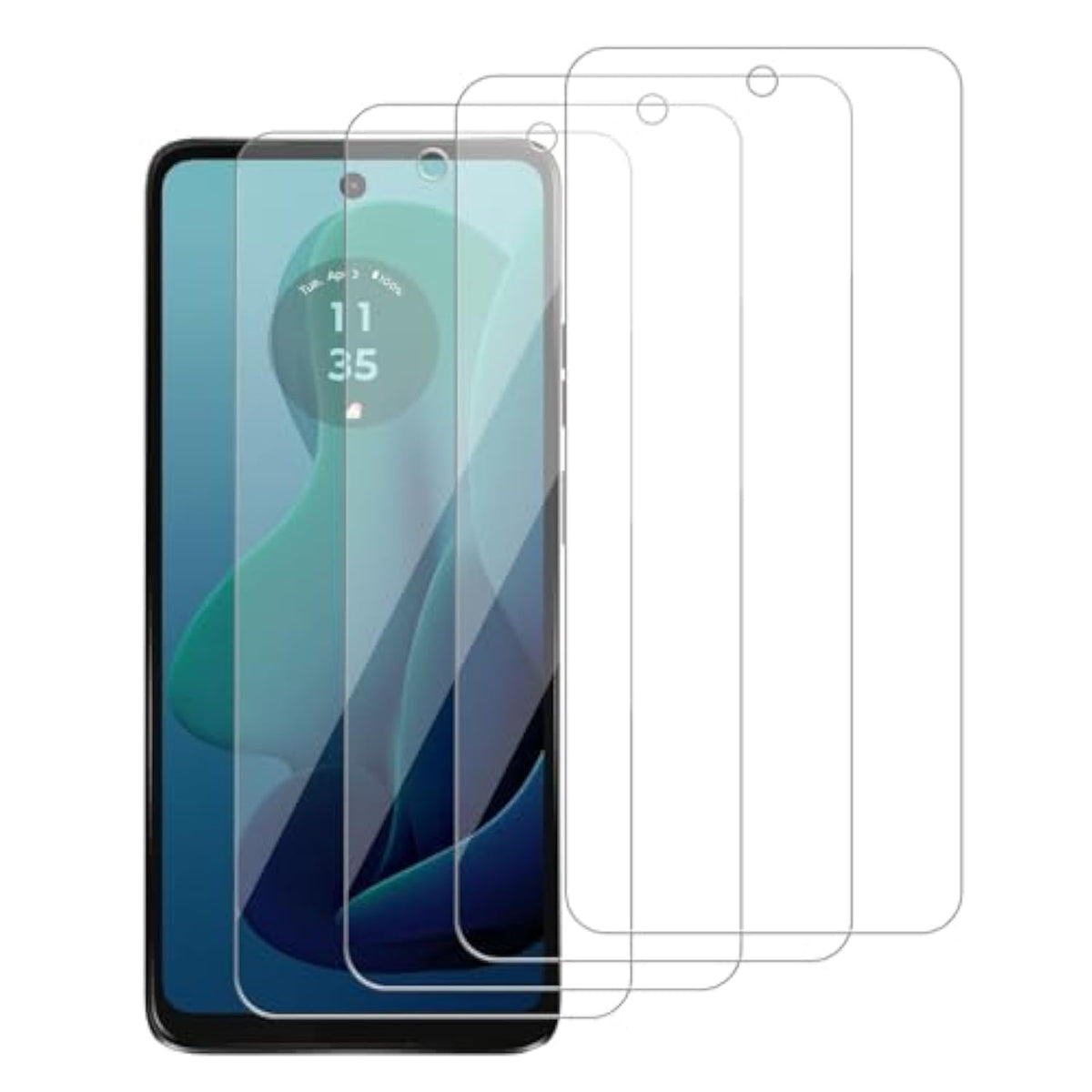 4-Pack Tempered Glass Screen Protector for Motorola Moto G 5G 2024 Case Friendly