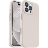 Compatible With 16 Pro Max Case, Liquid Silicone Upgrade [Camera Protection] [Soft Anti-Scratch Microfiber Lining] Shockproof Phone Case For 16 Pro Max 6.9 Inch - Stone