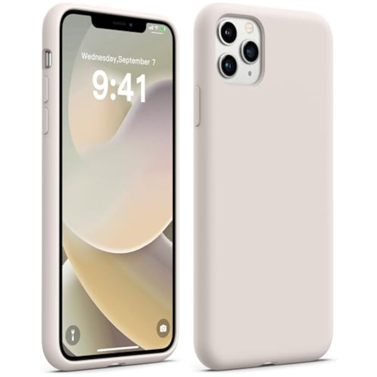 Compatible With Iphone 11 Pro Max Cases, Premium Silicone [Military Drop Protection] & [Anti-Scratch Soft Microfiber Lining] Slim Shockproof Phone Case For Iphone 11 Pro Max, 6.5 Inch, Stone