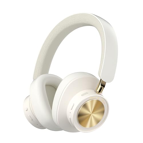 Active Noise Canceling Headphones, Wireless Over Ear Bluetooth Headphones, Hi-Res Audio, Prolonged Battery Life, Deep Bass, Comfortable Foam Ear