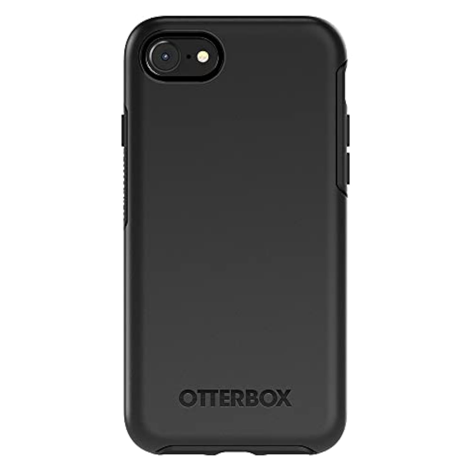 OtterBox Symmetry Series Case for iPhone SE 3rd Gen (2022), iPhone SE 2nd (2020), iPhone 8, iPhone 7 (NOT Plus) w/Tempered Glass Screen Protector, Bundle - Bulk Packaging - Black