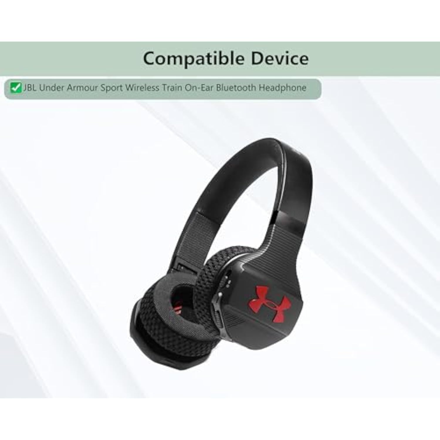 Prime Replacement Earpads Compatible With Jbl Under Armour Sport Wireless Train On-Ear Bluetooth Headphone Ear Pads Cushion(Protein Leather/Memory Foam)