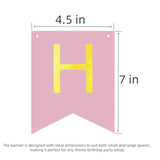 Happy Birthday Banner Pink Birthday Signs Party Garland Decorations Soft Pink