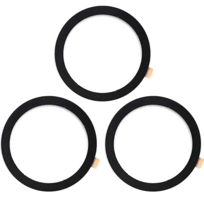 Universal Metal Ring Sticker For Magnetic Charger Compatible With Iphone/Samsung/Android All Cellphones, Magnetic Mount/Phone Holder Conversion Accessories, 3Pcs, Black