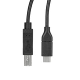 0.5m USB C to USB B Printer Cable - M/M - USB 2.0 - USB C to USB B Cable - USB C Printer Cable - USB Type C to Type B Cable