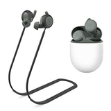 Anti-Lost Strap For Google Pixel Buds A-Series Earbuds, Sports Soft Silicone Lanyard Accessories Compatible With Google Pixel Buds A-Series Wireless Earbuds Neck Rope Cord (Black)