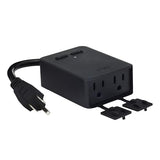 Plug Outdoor, Dual Outlets Energy Monitoring, Ip64, 2.4Ghz Wifi Smart Plug, Works With Alexa, Google Assistant, Ifttt, No Hub Required, Black