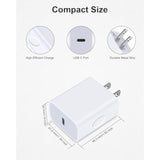 Iphone 16E 17 Charger Block Usb C, 20W Usb-C Power Adapter With Pd 3.0 Type C Charging Block Usbc Wall Plug Cube Compatible For Iphone 17/16E/16 Plus/16Pro Max/15/14/13/12, Ipad Pro, Samsung, Google