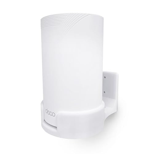 Adhesive Wall Mount For Tp Link Be63 (Be1000) Wifi Mesh Router, Easy To Install Holder, Stick On & Screw In Mounting, By