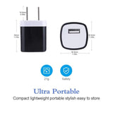 Wall Charger Cube, Usb Plugs 10Pack, 1A/5V Single Port Usb Charger Wall Plug Fast Charging Block Cube Box Adapter For Iphone 16/15/14/13/12 Pro Max/11/Xs/Xr/X/8 Plus,Samsung Galaxy,Lg,Htc,Moto