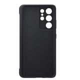 For Galaxy S21 Ultra Case With S Pen Holder, Liquid Silicone Phone Cover With Stylus Slot (S-Pen Not Included) Anti-Fingerprint Military Shockproof Protection For Samsung S21 Ultra 5G - Black