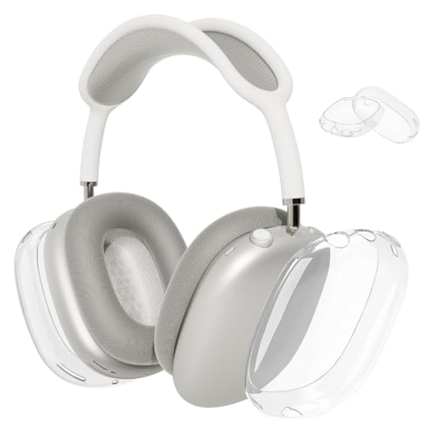 Case Cover For Airpods Max Headphones, Clear Soft Tpu Skin Anti-Scratch, Transparent Accessories Ultra Protective Cover For Apple Airpods Max (2024/2020), Clear