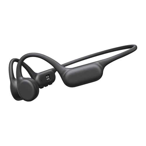Bone Conduction Headphones IPX8 Waterproof Swimming Headphones Open Ear Headphones with MP3 Mode 32GB Memory Up to 8 Hours Playtime Bluetooth 6.0 Ear