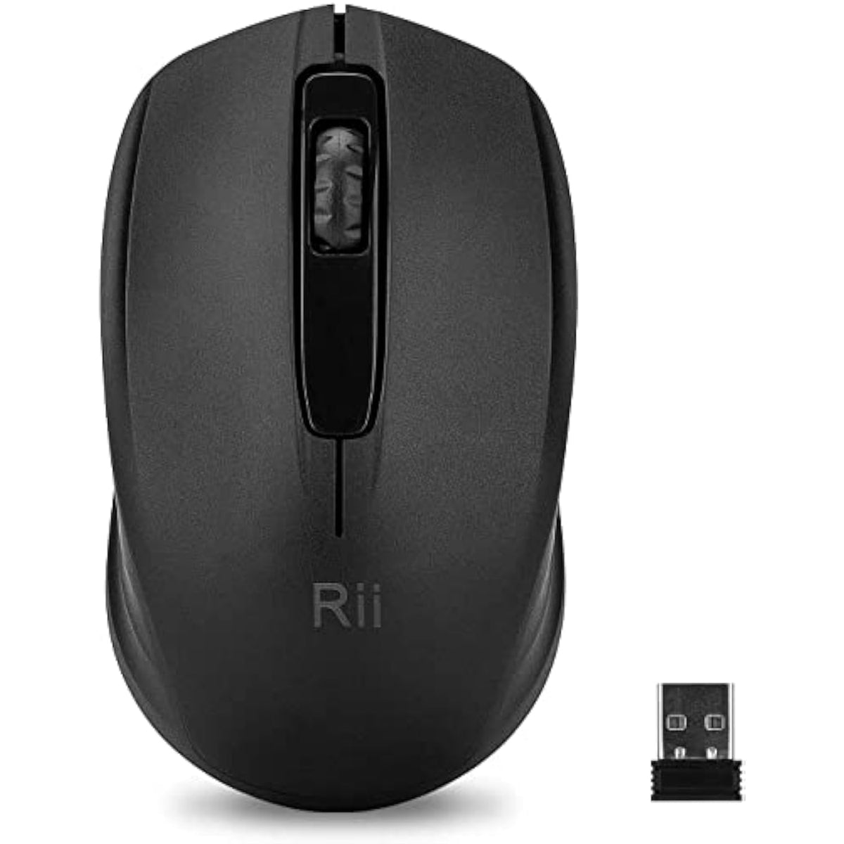 Wireless Mouse, 2.4G Portable Computer Mice For Pc, Laptop, Windows,Office Included Wireless Usb Dongle (Black)