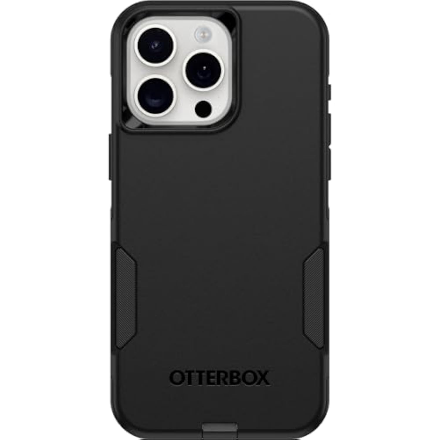OtterBox iPhone 15 Pro MAX (Only) Commuter Series Case - BLACK, slim & tough, pocket-friendly, with port protection (Unit ships in polybag, ideal for business customers)