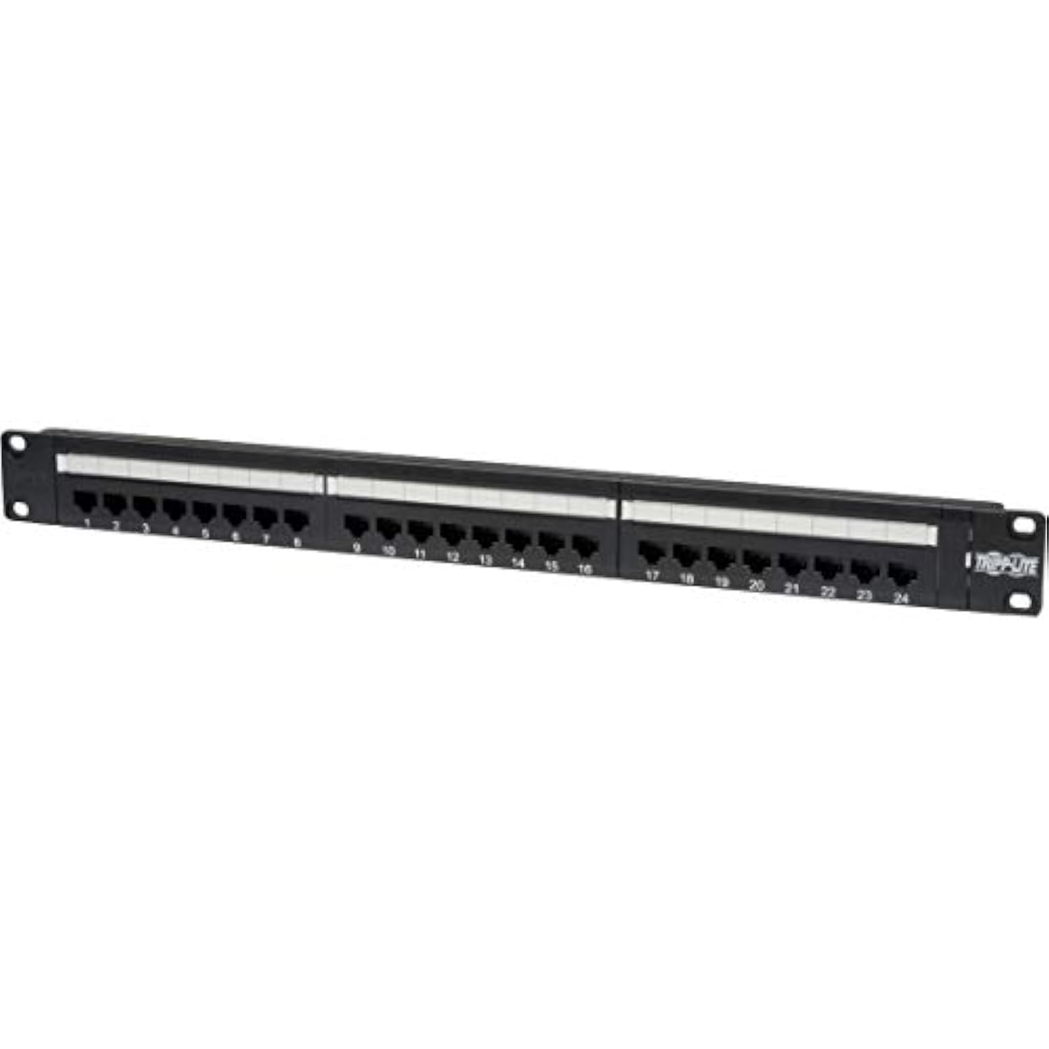 Tripp Lite 24-Port 1U Rackmount Cat6 110 Patch Panel 568B, RJ45 Ethernet(N252-