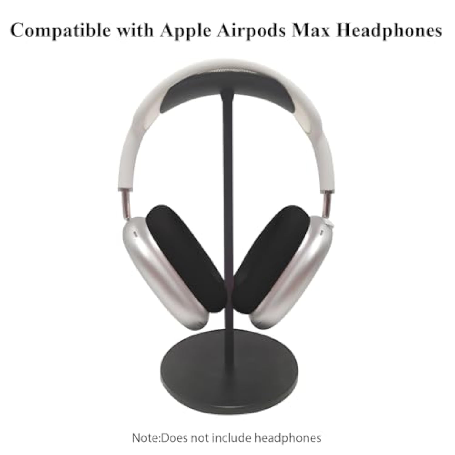 Upgraded Silicone Ear Pads Cover For Airpods Max Headphones Cushions, Ear Cushions Cover For Airpods Max, Sweatproof, Reinforced Fixation, Anti-Sliding, Easily Washable - Black