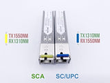 1-Piar 1.25G Sfp Module Single Mode With The Fiber Optic Port Sc/Upc Singlemode, Ddm 10Km, Compatible With Cisco Et Open Switch