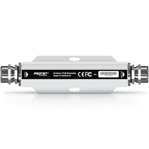 Procet Gigabit Poe Extender Outdoor Poe+ Extra 328Ft Repeat With 6Kv Surge Protection, -40 To 149 For Eero Poe 6/7, Unifi U6 Pro Wifi 6/7 Wireless Ap, 5G/ G6 Pro Ptz Ai Camera, Reolink Rlc-811
