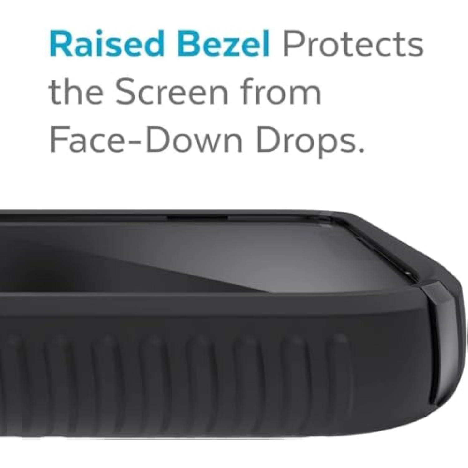 Speck Presidio2 Grip Bumper Case for iPhone 13 - Shock-Absorbent, + Magsafe - Graphite Grey