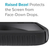 Speck Presidio2 Grip Bumper Case for iPhone 13 - Shock-Absorbent, + Magsafe - Graphite Grey