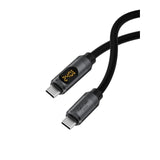 Usb C Cable, Led Display Silicone 240W Fast Charging Cable With 480Mbps Data Transfer, Type C Fast Charger For Iphone 16 15 Pro Max, Ipad, Macbook Pro Air (Yellow, 6.6Ft)