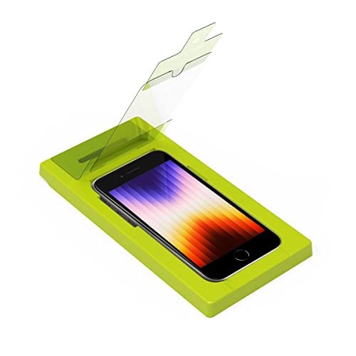 HD Clear Tempered Glass Screen Protector for iPhone 8 Plus 7 Plus 6 Plus with Self Alignment Tray, Touch Sensitive, Case Friendly