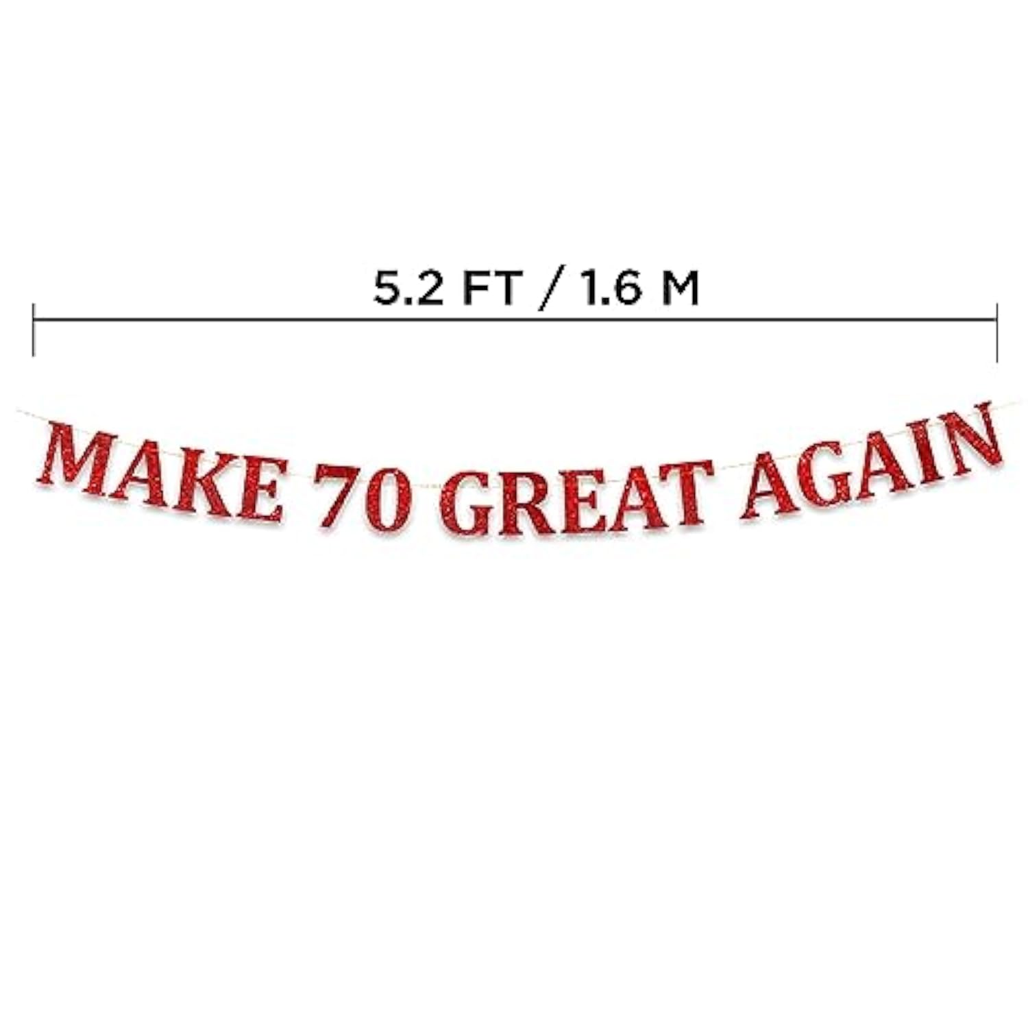 Funny 70Th Birthday Party Red Banner - Happy 70Th Wedding Anniversary Decorations - Milestone Birthday Party Decorations