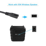 2 Prong Power Cord For Ion Game Day Wireless Rechargeable Speaker System Bluetooth Speaker Power Cable Replacement