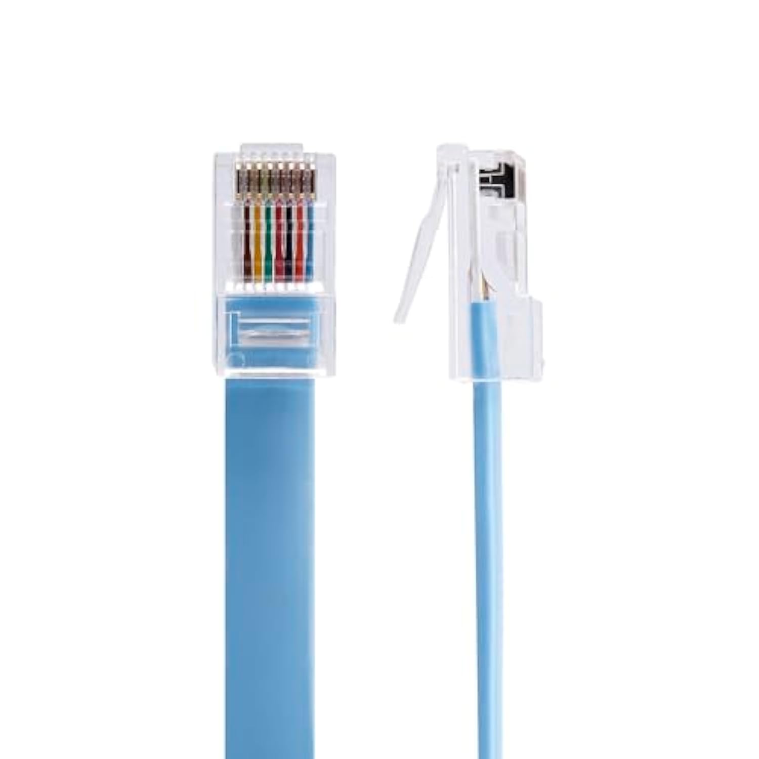 StarTech.com Cisco Console Rollover Cable - RJ45 Ethernet - Network cable - RJ-45 (M) to RJ-45 (M) - 6 ft - molded, flat - blue (ROLLOVERMM6)