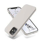 Soft Silicone Designed For Iphone 12/12 Pro Case,[Military Grade Drop Protection] [Anti-Scratch Microfiber Lining] Shockproof Protective Phone Case Slim Thin Cover 6.1 Inch,Stone