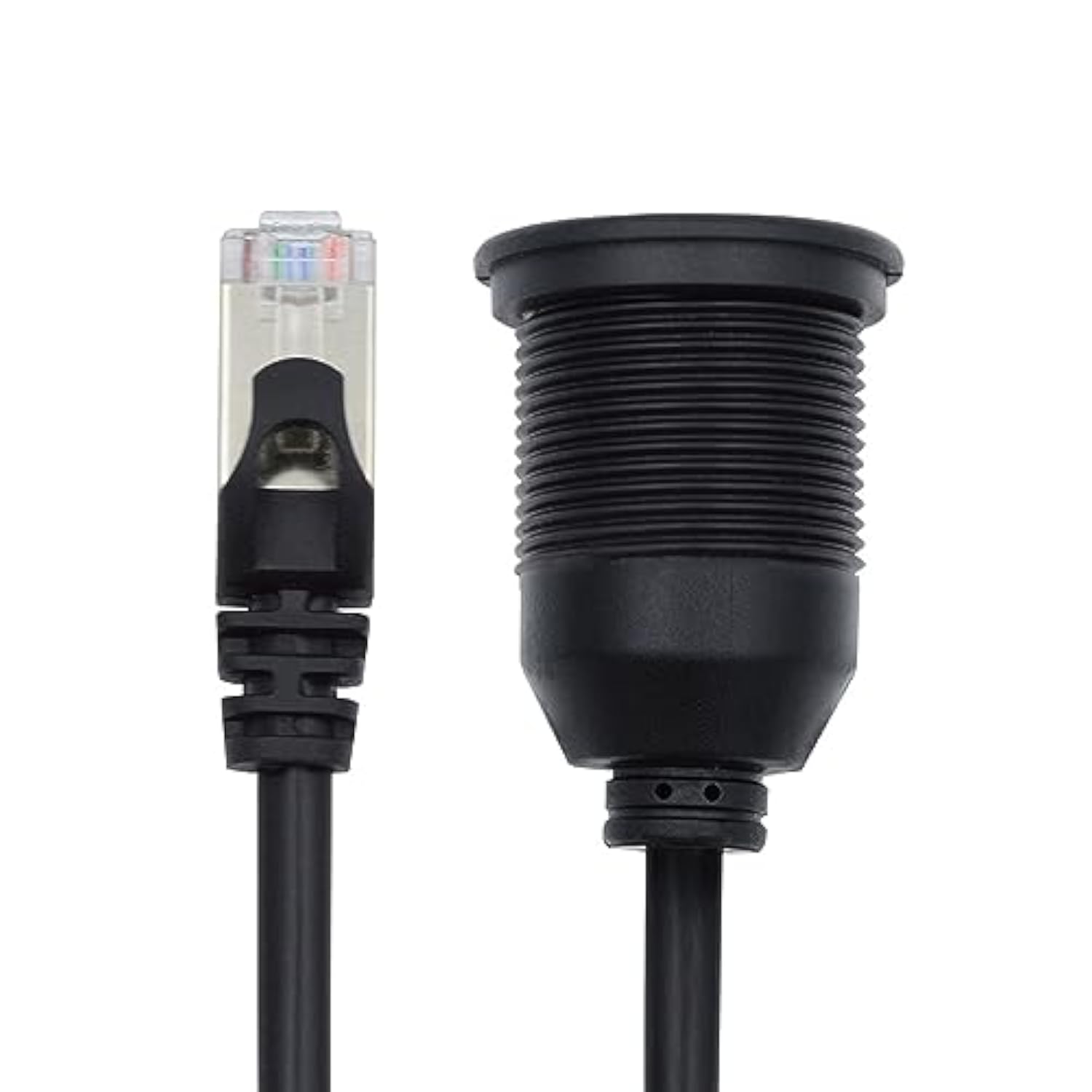 xiwai Dustproof Waterproof Screw Locking CAT6 RJ45 Male to Female LAN Ethernet