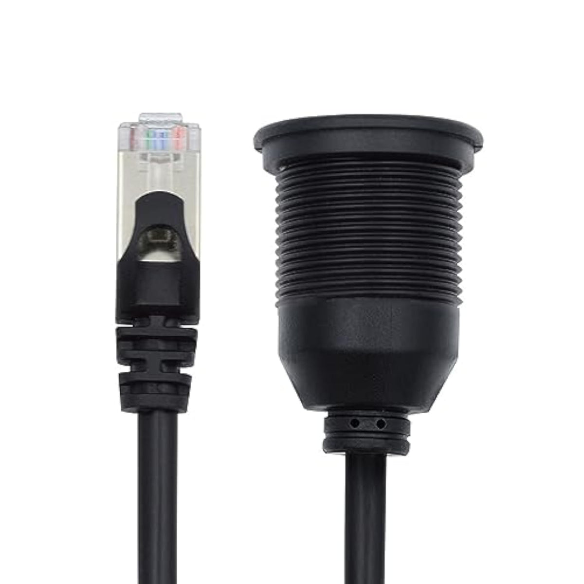 xiwai Dustproof Waterproof Screw Locking CAT6 RJ45 Male to Female LAN Ethernet