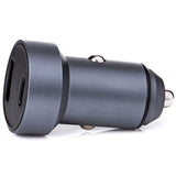 36W Dual Usb Type C Pd 3.0 (18W) + Usb A Qc4.0 (18W) Mini Fast Car Charger Adapter With Built-In Led Voltmeter