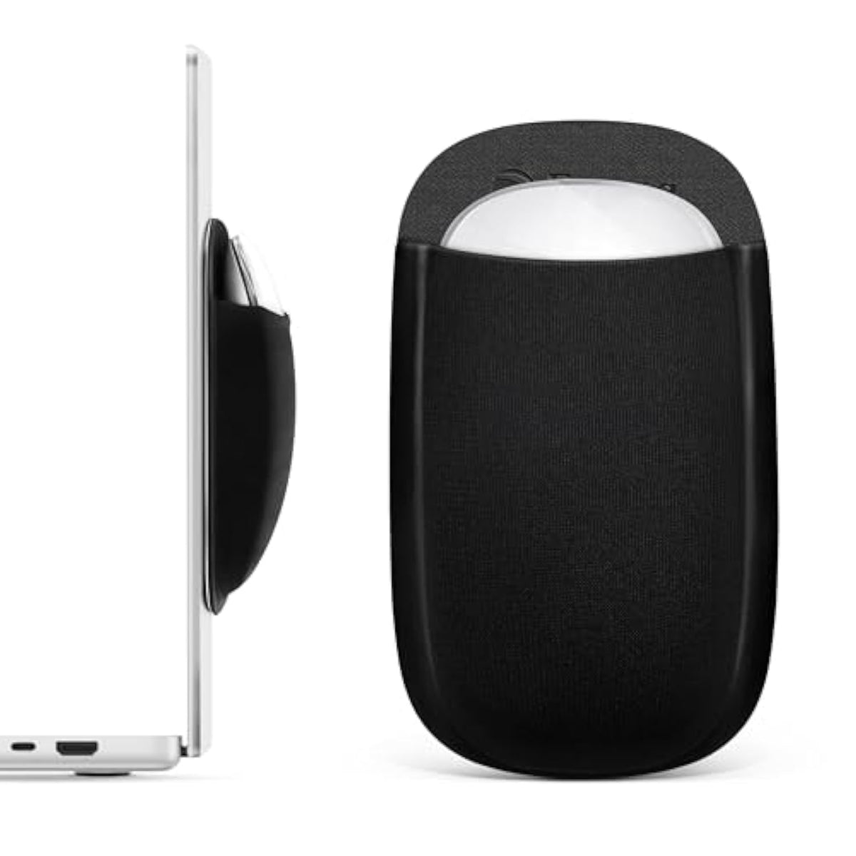 Slim Mouse Holder For Laptop, Mouse Pouch/Mouse Sleeve For Laptop, Computer Mouse Holder, Case For Magic Mouse, Reusable Adhesive, No Glue Residue, Compatible With Ipad Or Macbook
