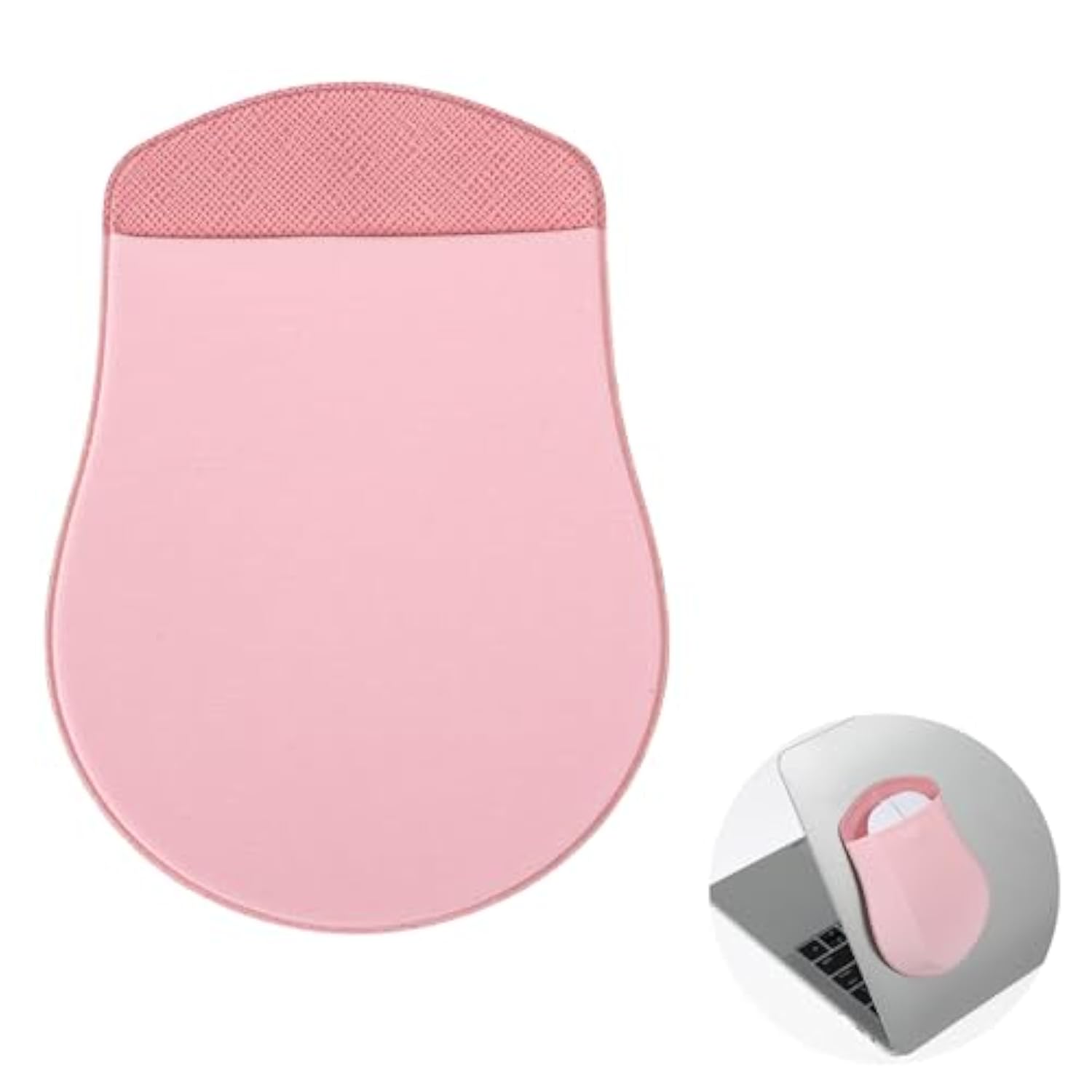 Mouse Holder For Laptop Universal Stick-On Mouse Pouch For Laptop, Reusable Adhesive Mouse Pockets For Wireless Mouse, Computer Office Home