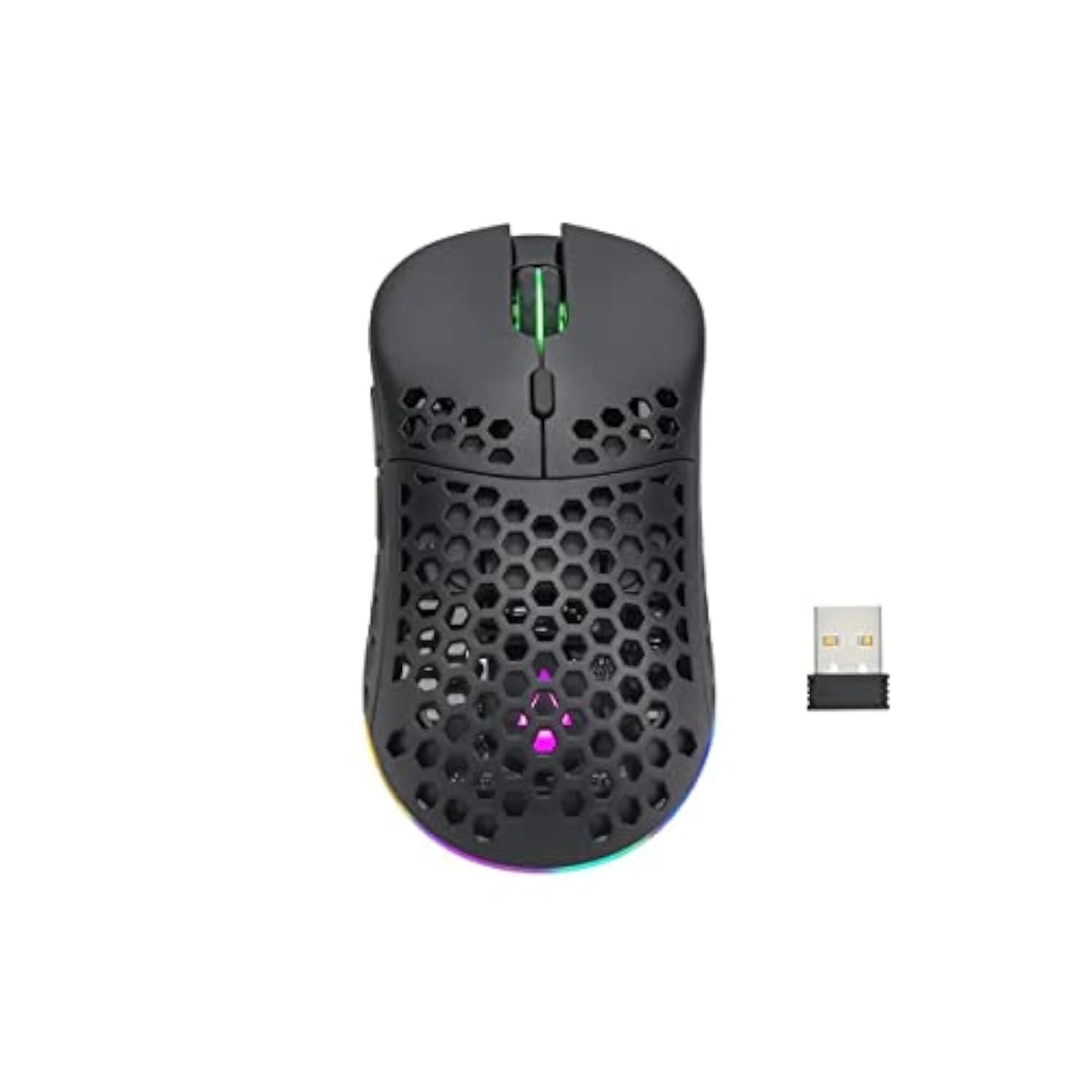 Hyper-K Wireless Ultralight Gaming Mouse - Pixart Optical Sensor, Offers 6 Programmable Dpi Settings - Dark Matter