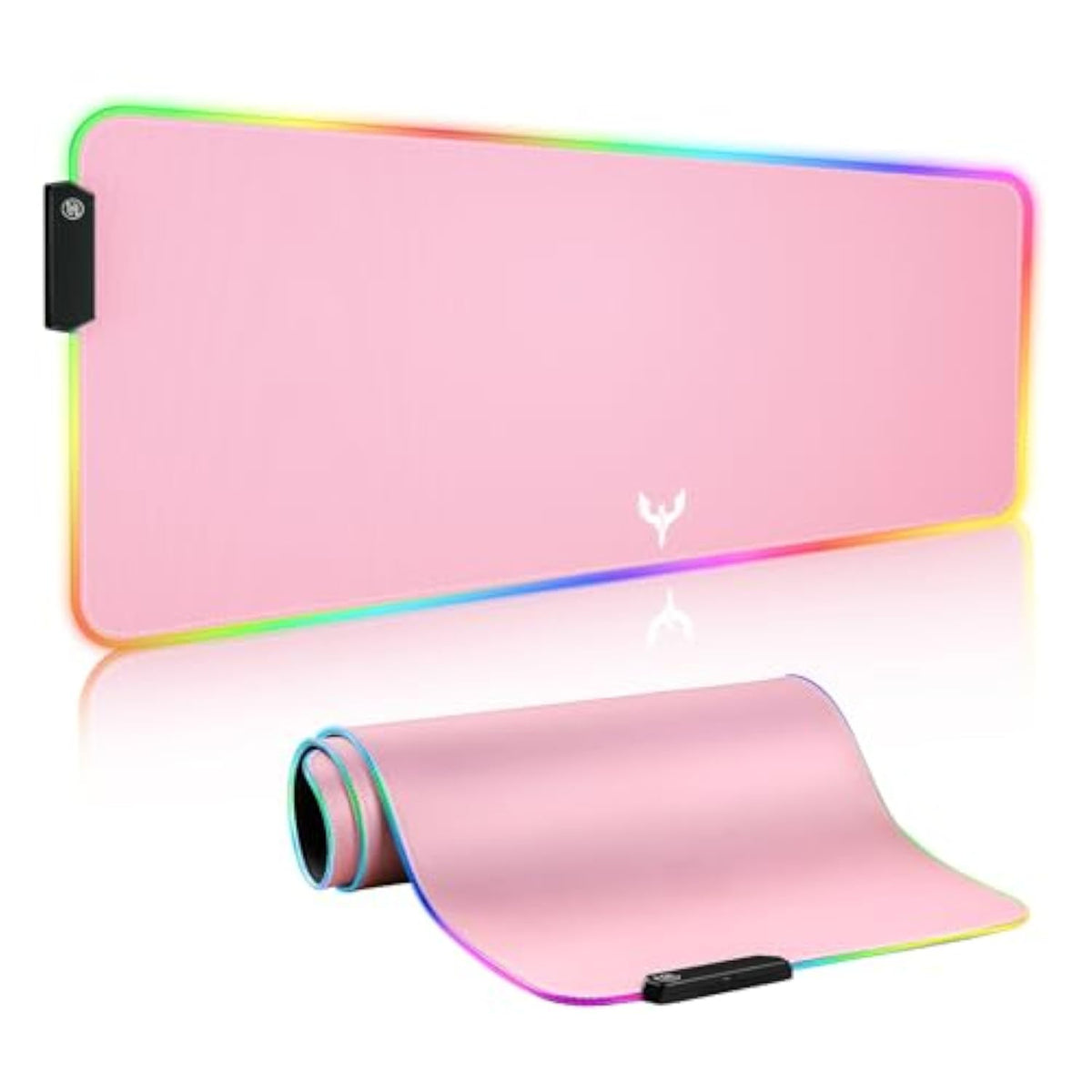 Extra Large Rgb Gaming Mouse Pad-14 Light Modes, Extended Soft Led Mouse Pad, Anti-Slip Rubber Base, Computer Keyboard Mousepad Mat (31.5 X 12 Inch)