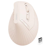 Ergonomic Mouse, Vertica Wireless Mouse 2.4G With Usb A Receiver, 2400 Dpi Optical Tracking Mice, 4 Adjustable Dpi Levels, Rechargeable With Battery Indicator, Wide Compatibility For Windows, Mac Os