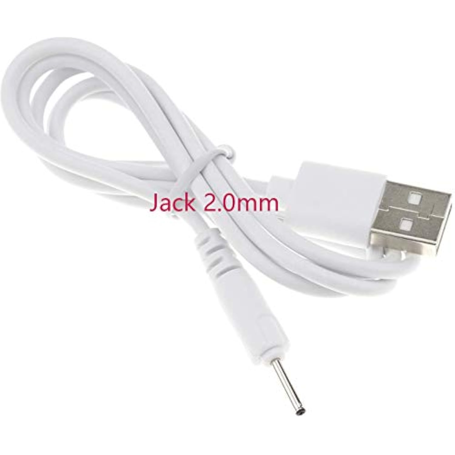 Dc 2.0Mm Jack Charger Port 100Cm Usb Charge Replacement Power Cable Compatible