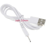 Dc 2.0Mm Jack Charger Port 100Cm Usb Charge Replacement Power Cable Compatible