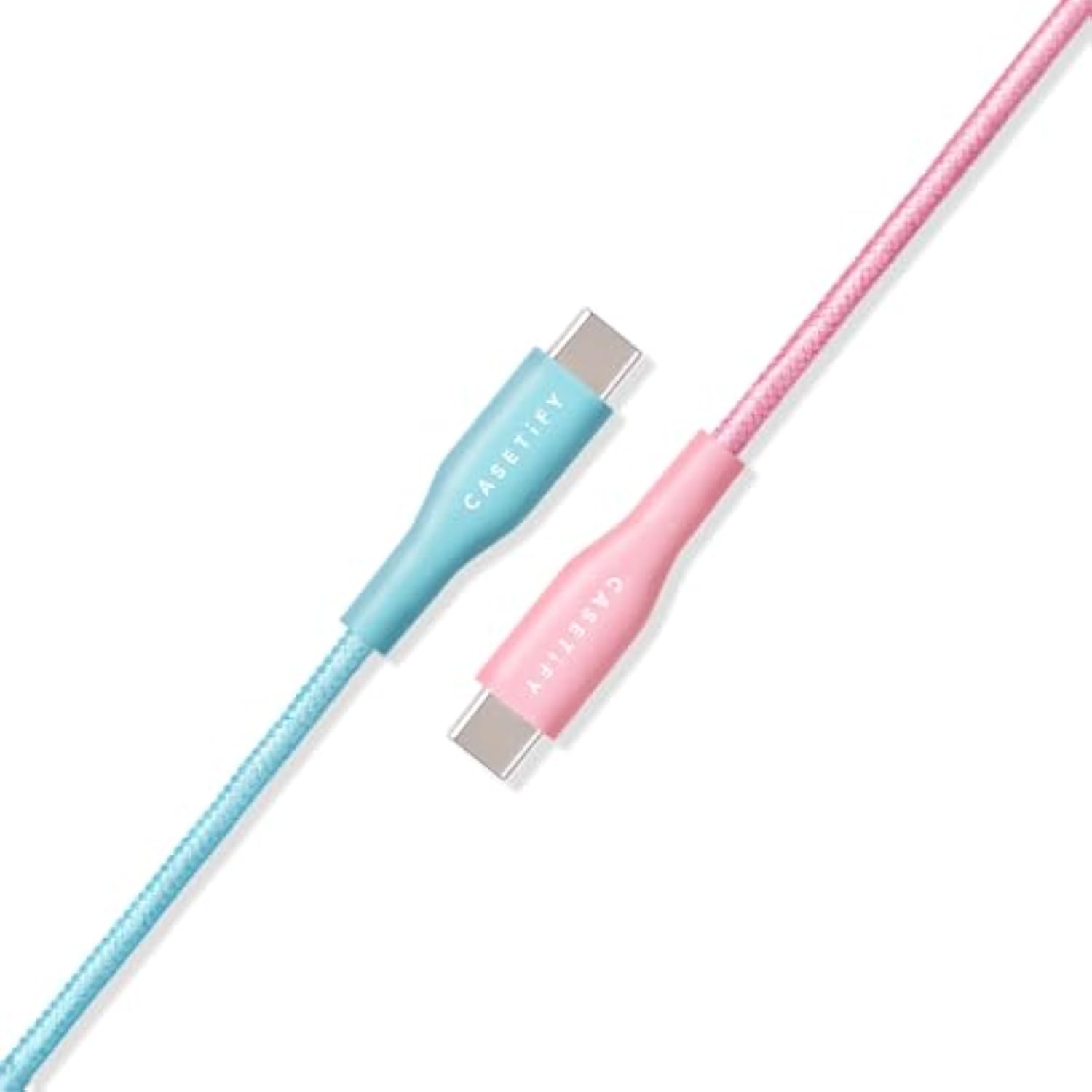 Powerthru Usb-C To Usb-C Cable (2M/6.6Ft) - Cotton Candy