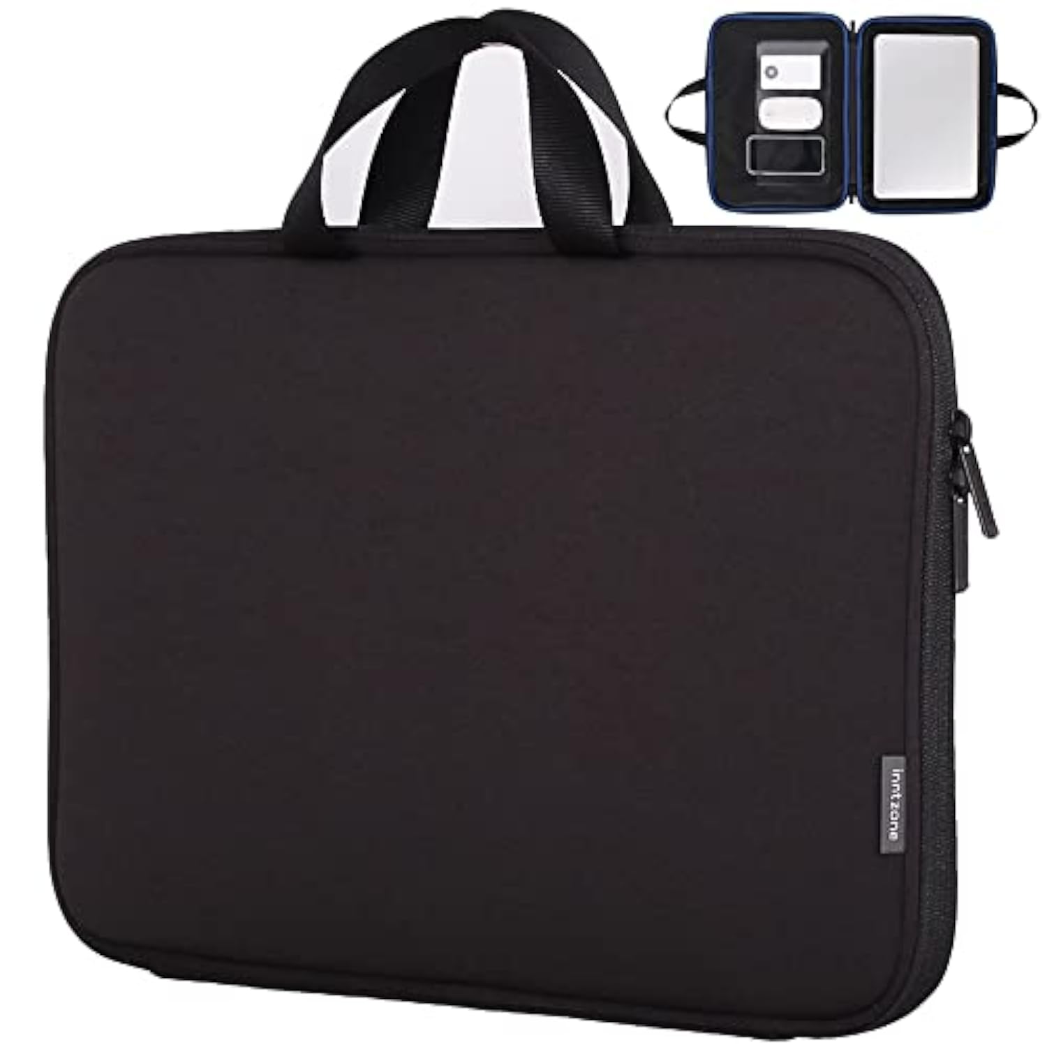 Laptop Sleeve 13.3 Inch, Protective Laptop Case With Handle & Inner Pocket, Lightweight Bag, Notebook Computer Carrying Cover (Black)