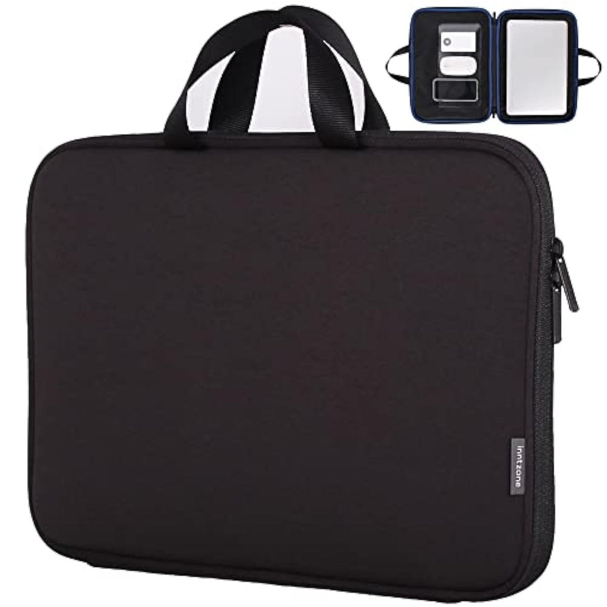 Laptop Sleeve 13.3 Inch, Protective Laptop Case With Handle & Inner Pocket, Lightweight Bag, Notebook Computer Carrying Cover (Black)