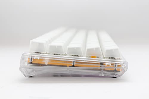 One 3 Aura 65% Mechanical Keyboard: Quack Mechanics Dampening, Hot-Swappable Cherry Mx Speed Silver Switches, High-Density Pbt Doubleshot Keycaps, Rgb, Us, Aura White